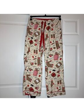Nick & Nora How to Sew A Sock Monkey Flannel Pajama Pants Women M